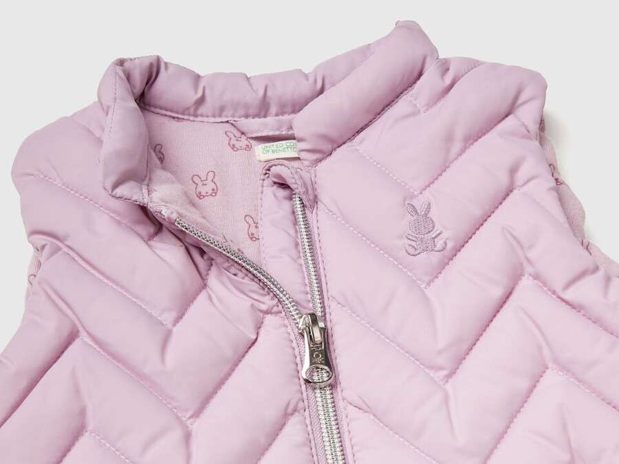 gilet imbottito in tessuto tecnico
