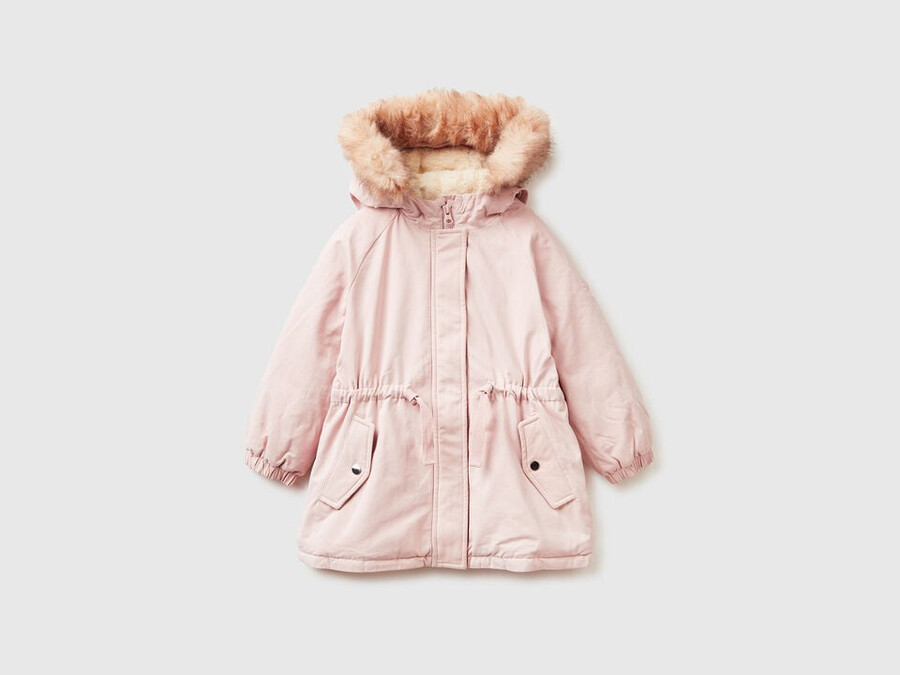 parka imbottito con coulisse
