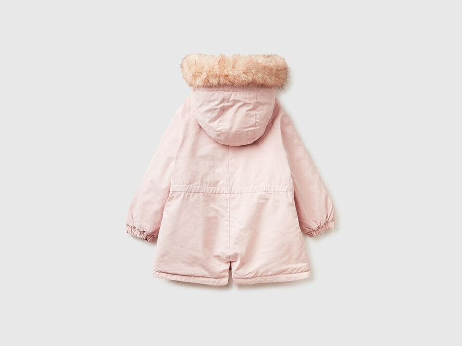 parka imbottito con coulisse