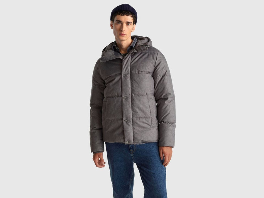 giacca regular fit con cappuccio