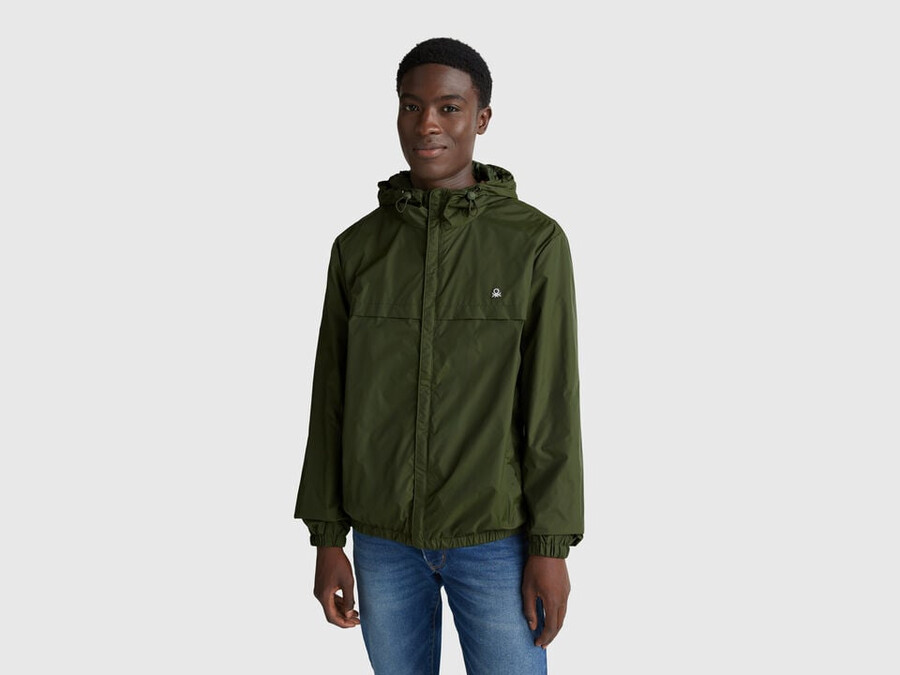 giacca rain defender con cappuccio
