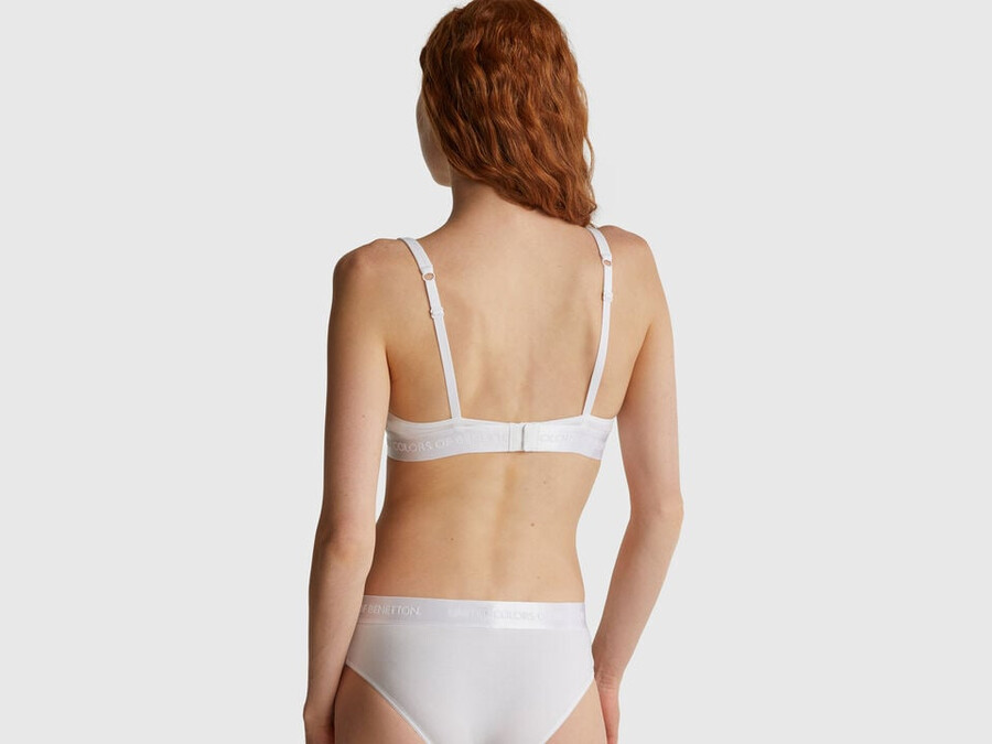 reggiseno a triangolo in cotone elasticizzato