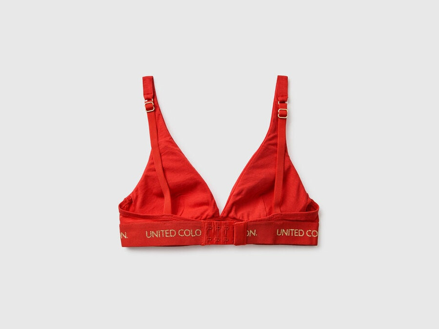 reggiseno a triangolo in cotone elasticizzato